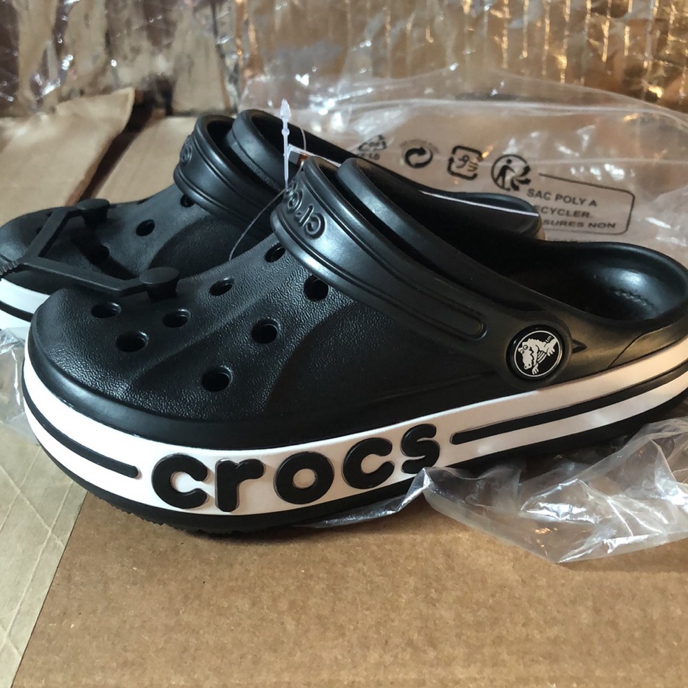 New Crocs Kids’ Bayaband Clog Classic Black - Picture 15 of 16